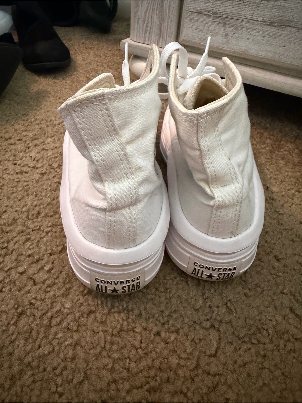 Converse White High-Top Sneakers - Picture 3 of 4